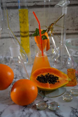 Papaja Gember Cocktail met Gember Limonade