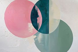 Abstract minimalist colour design circles by Art & Soul Creations