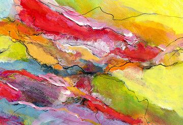 abstracte oppervlakken en lijnen 11 van Claudia Gründler