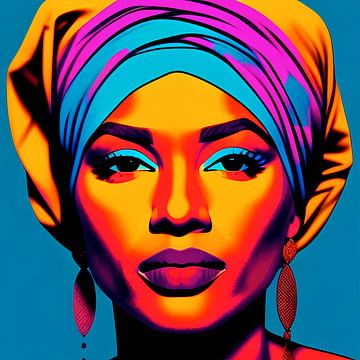 Abena - Popart / Warhol illustratie van All Africa