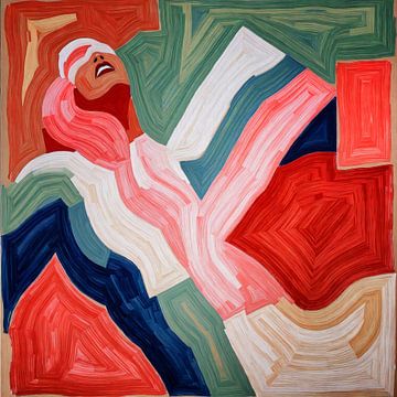 Fragmented Emotions A Dance of Color and Movement