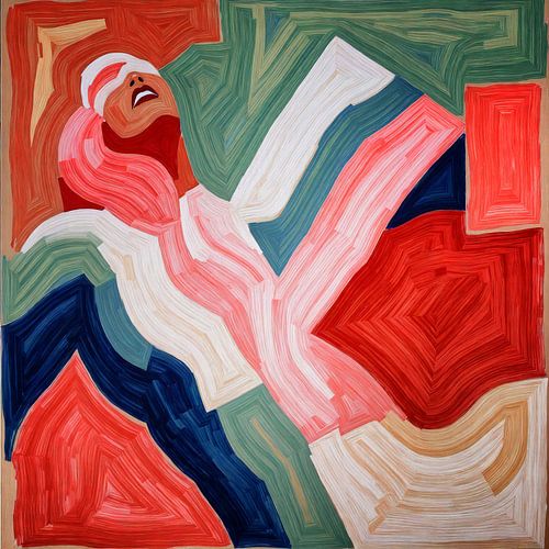 Gefragmenteerde emoties Een dans van kleur en beweging