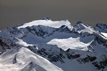 Schneeleuchten auf der Hochalmspitze von Christa Kramer