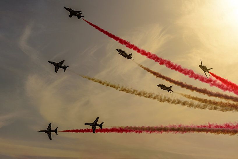 Saudi Hawks during Bahrain International Air Show 2016. by Jaap van den Berg
