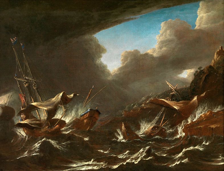 Storm op zee, Andries van Eertvelt van Meesterlijcke Meesters
