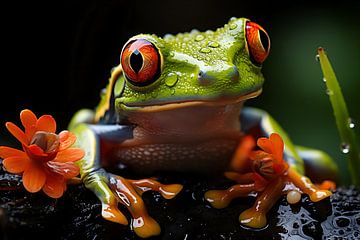 Green Frog by PixelPrestige