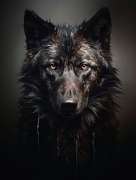 Portret van een wolf van fernlichtsicht