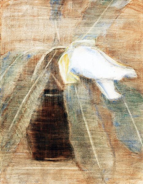Magnolia bud in a jug, Christian Rohlfs, 1930 by Atelier Liesjes