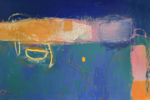 Abstrait moderne aux couleurs chaudes