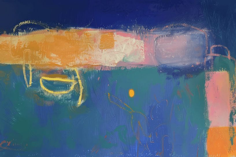 Modern abstract in warm colours by Studio Allee