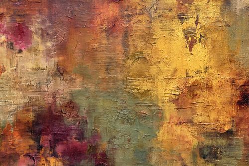 Herfstkleuren compositie -  Krachtig schilderij