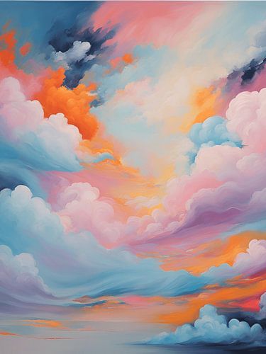 Wilde wolken - abstracte lucht