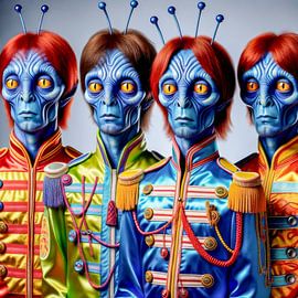 Beatles from outer space by The Incredibly Magical Photo Studio