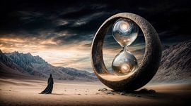 The guardian of the eternal hourglass by Klaus Tesching - Art-AI