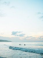 Surfer an der Playa Bonita | Reise-Fotodruck | Las Terrenas Dominikanische Republik