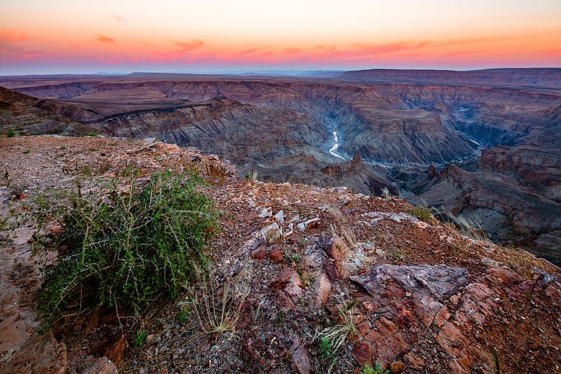 Sunrise over the Horseshoe Bend of Fish River Canyon, Namibia by Martijn Smeets