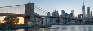 Brooklyn Bridge Panorama van Borg Enders