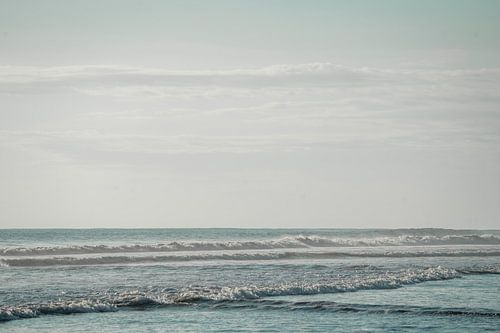 Golvende Stilte Eindeloze Zee en Horizon