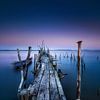 Vieux ponton au bord de la mer près de Lisbonne Portugal. sur Voss Fine Art Fotografie