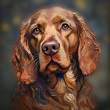 Painted Dog 01 (Ierse setter)