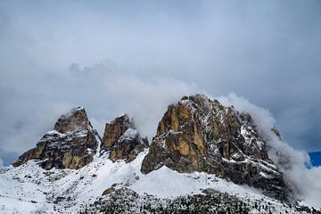 Langkofel of Sassolungo berggroep in de Dolomieten van Sjoerd van der Wal Fotografie