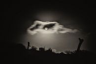 Mond hinter Wolken von Jacqueline Lemmens Miniaturansicht