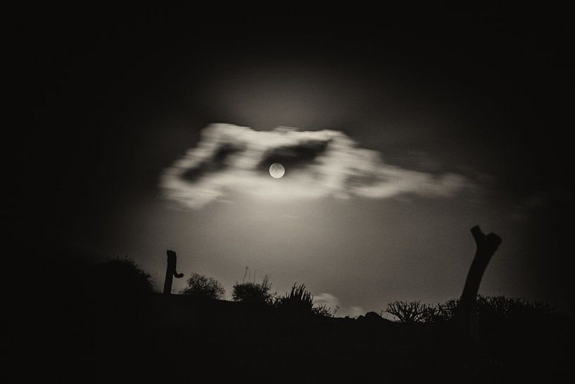 Mond hinter Wolken von Jacqueline Lemmens