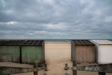 Strandhuisjes van Roland de Zeeuw fotografie
