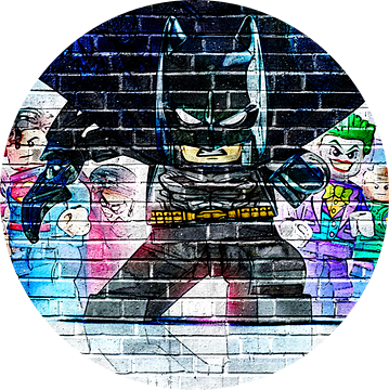 LEGO Batman muur graffiti 2 van Bert Hooijer