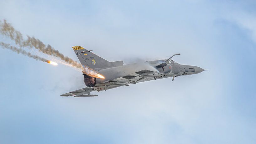 Ein IAI Kfir der kolumbianischen Luftwaffe. von Jaap van den Berg