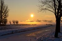 Landschap bij zonsopkomst