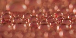 Roségouden druppels - Panorama met sfeervolle abstractie