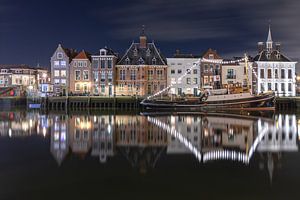 De Kolk in Maassluis with the Steam Sea Tug Furie