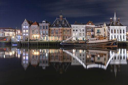 De Kolk à Maassluis avec le remorqueur à vapeur Furie sur MS Fotografie | Marc van der Stelt