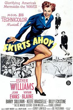Filmposter Skirts Ahoy met Esther Williams van Brian Morgan