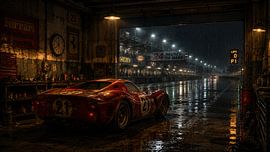 Night Before Le Mans – Vintage Racing Artwork by Dodik Hariyono