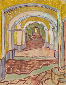 Vincent van Gogh. Gang in de inrichting