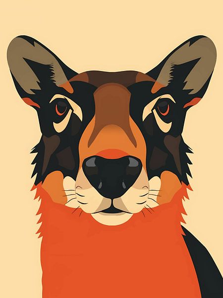 Front-Facing Fox by okta rendy