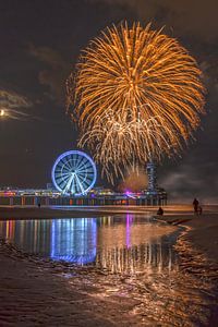 vuurwerk show in scheveningen van John Ouds