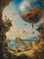 Landscape inspired by artist Salvatore Dali