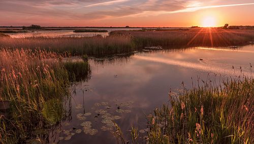 Zonsondergang aan het Zuidlaardermeer