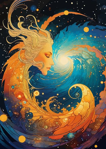 Cosmos tourbillonnant par MIROKKU