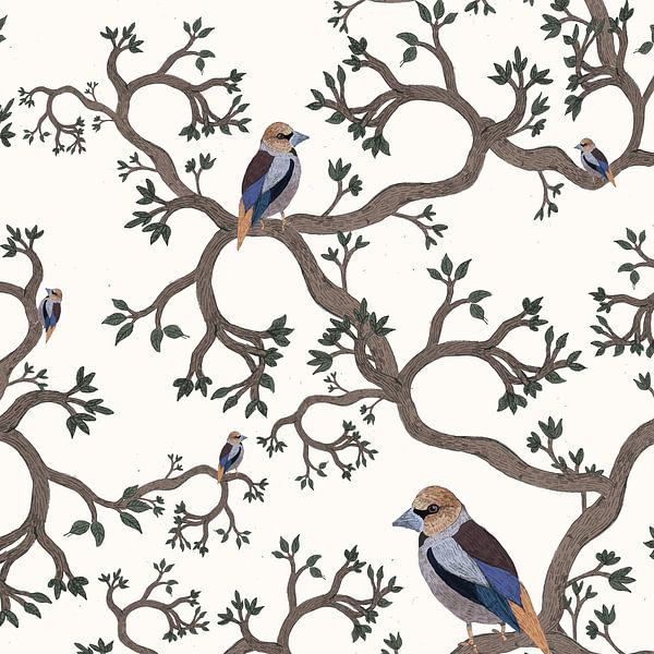 Apple finch by Kirtah Designs