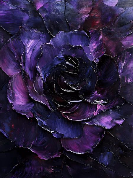 Purple acrylic flower by haroulita