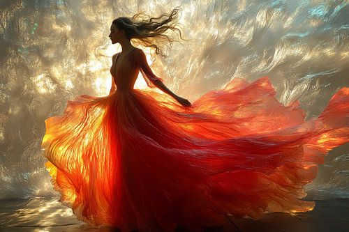 sensuele schilderachtige vrouw