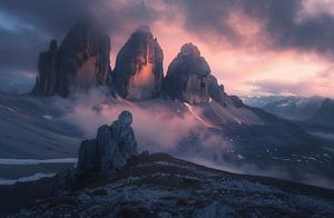 Unendliche Weiten der Dolomitenlandschaft