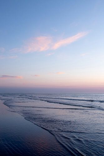 Portret landschap zonsondergang aan de kust van Ameland fine art fotografie