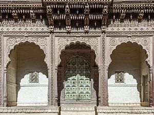 Eingang zum Hof ​​von Mehrangarh, Jodhpur von Jan de Vries