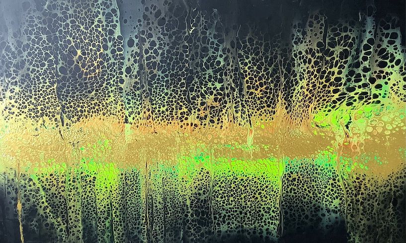 Goldregen von AcrylicpouringAN