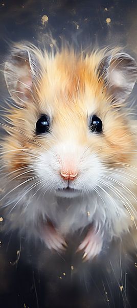 Hamster | Digital Hamster Art by ARTEO Paintings